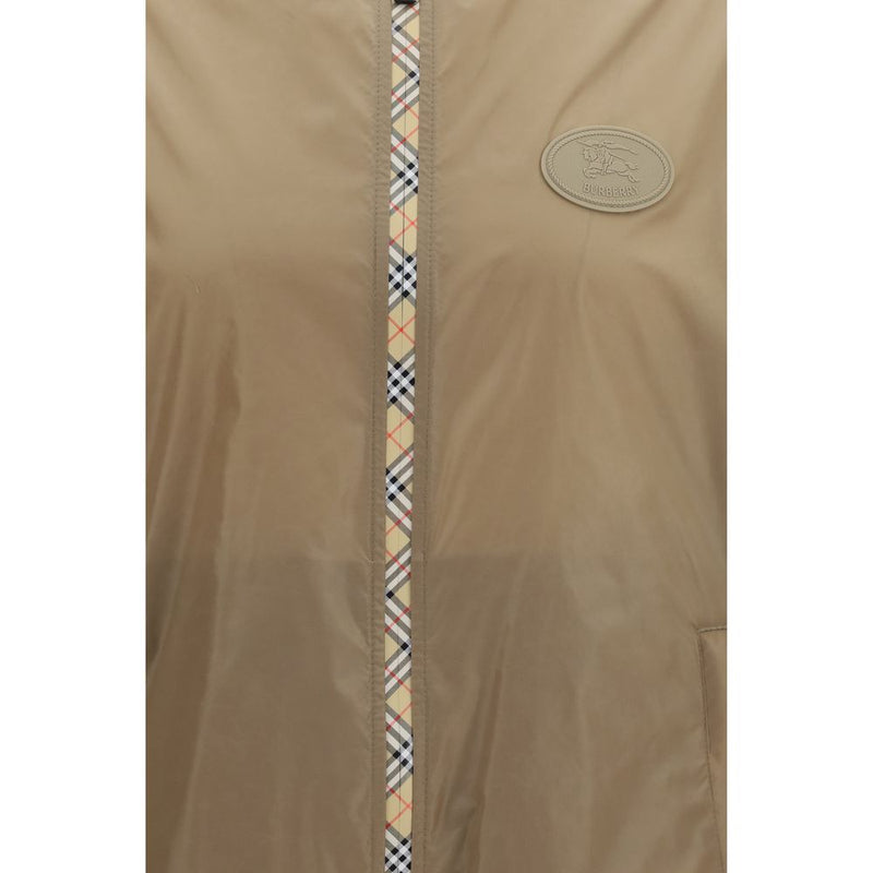Burberry Brown Nylon Shell Jacket - Newport Model