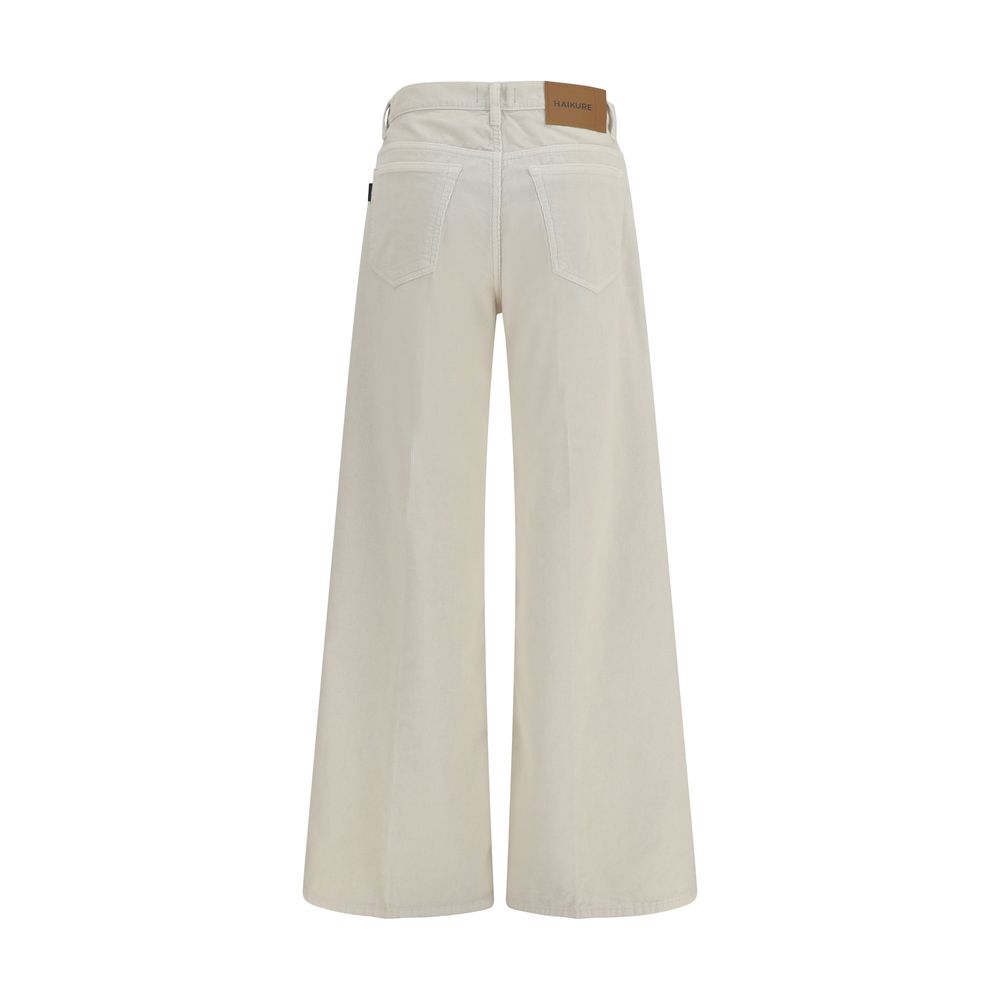 Jean décontracté en coton blanc Haikure