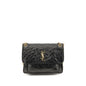 Saint Laurent Black Calf Leather Bos Taurus Shoulder Bag