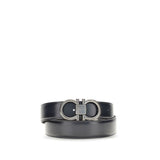 Ferragamo Blue Calf Leather Bos Taurus Regular Belt