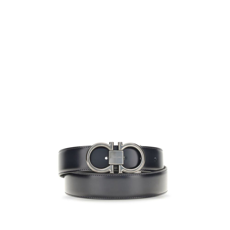 Ceinture Ferragamo Bos Taurus Regular en cuir de veau bleu