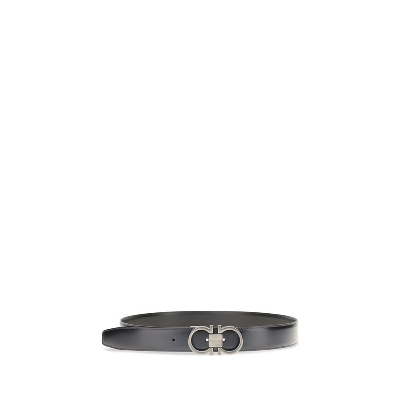 Ceinture Ferragamo Bos Taurus Regular en cuir de veau bleu