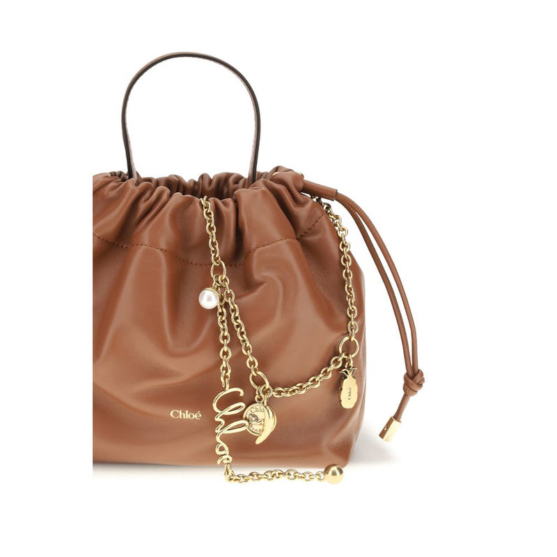 Chloé Brown Lamb Ovis Aries Shoulder Bag