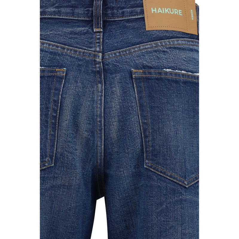 Haikure Blue Cotton Jeans - Korea Model for Women