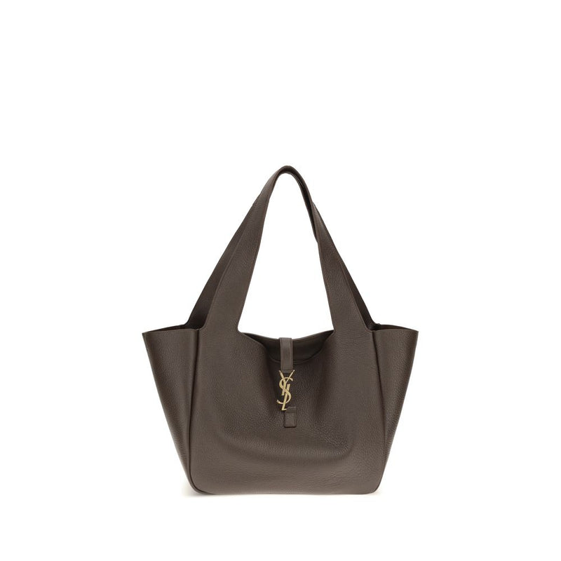 Sac bandoulière Saint Laurent Bos Taurus en cuir de veau marron