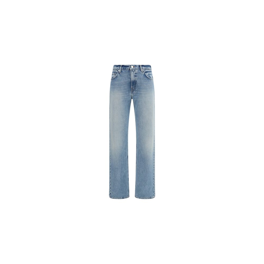 Jean droit en coton bleu Haikure