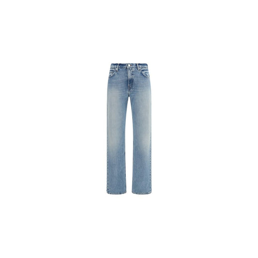 Jean droit en coton bleu Haikure