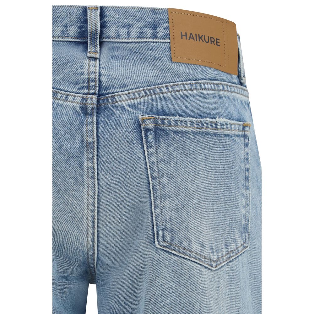 Jean droit en coton bleu Haikure