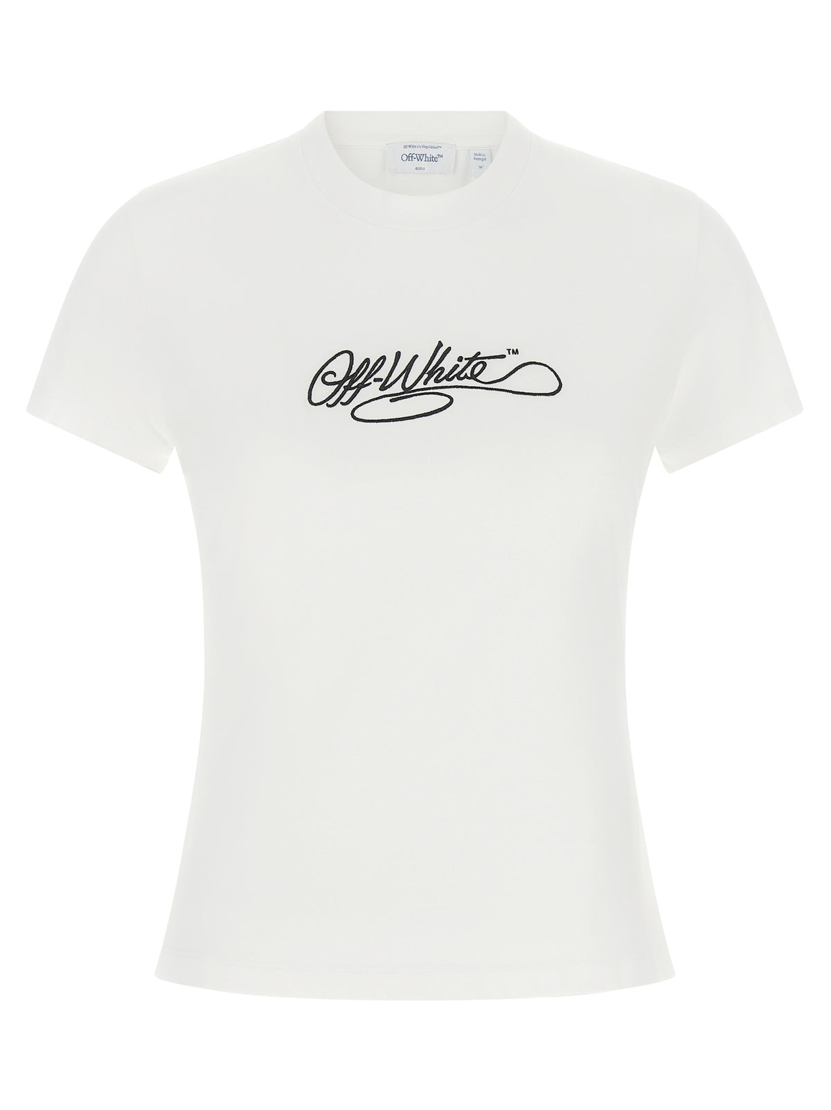 T-shirt en coton blanc cassé