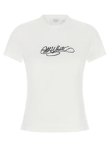 T-shirt en coton blanc cassé