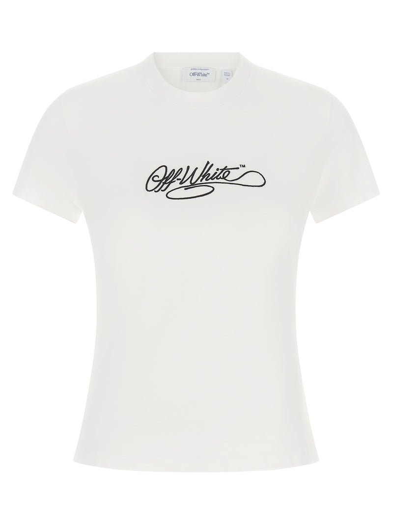 T-shirt en coton blanc cassé