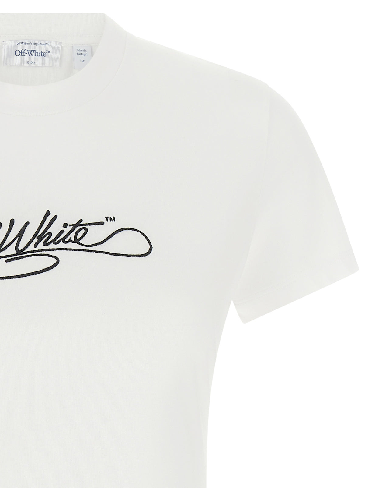 T-shirt en coton blanc cassé