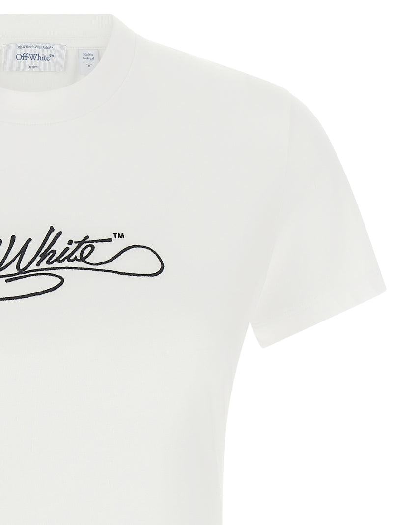 T-shirt en coton blanc cassé
