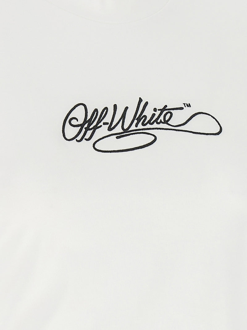 T-shirt en coton blanc cassé
