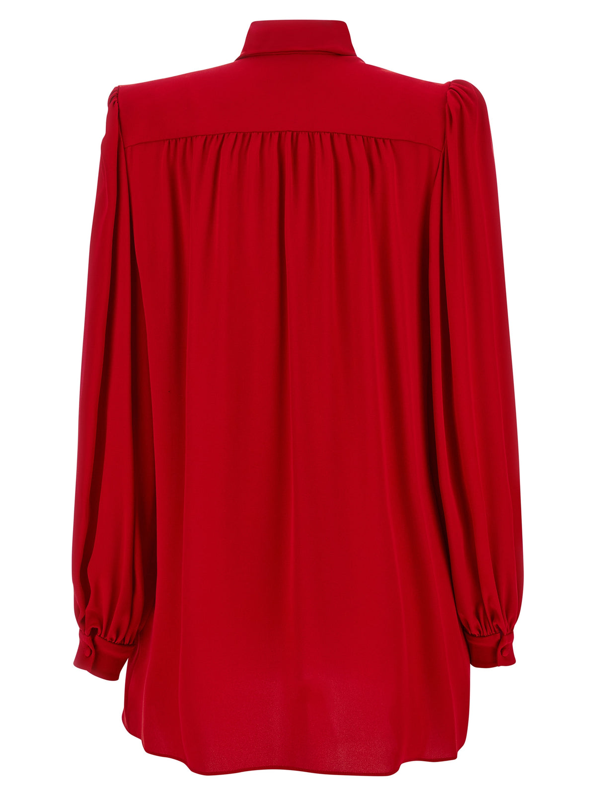 Valentino Garavani Red Silk Blouse