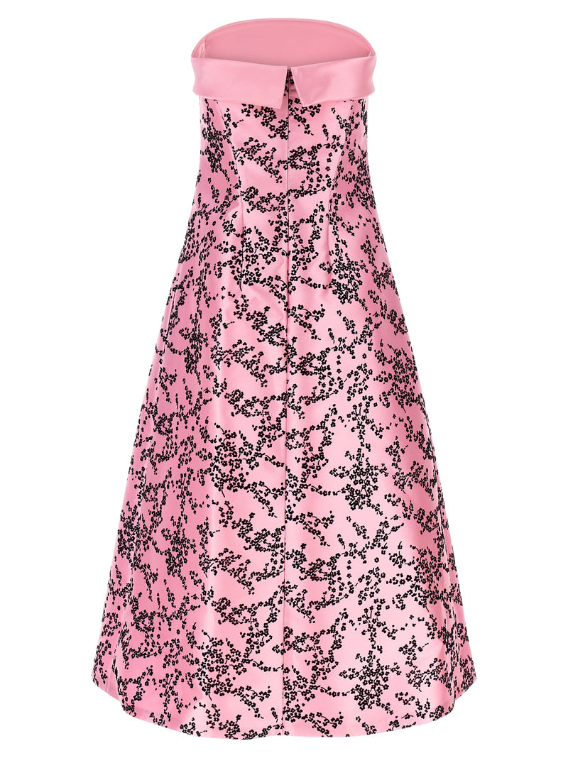 Alberta Ferretti Multicolor Polyester Midi Dress