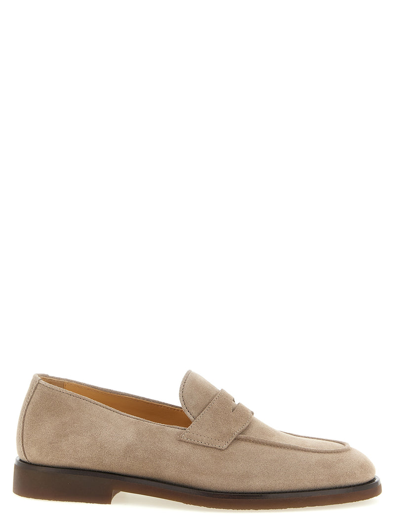 Mocassins à enfiler Brunello Cucinelli en veau gris
