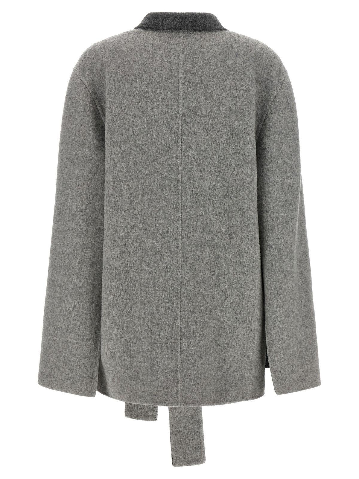 Cardigan en laine gris Alberta Ferretti