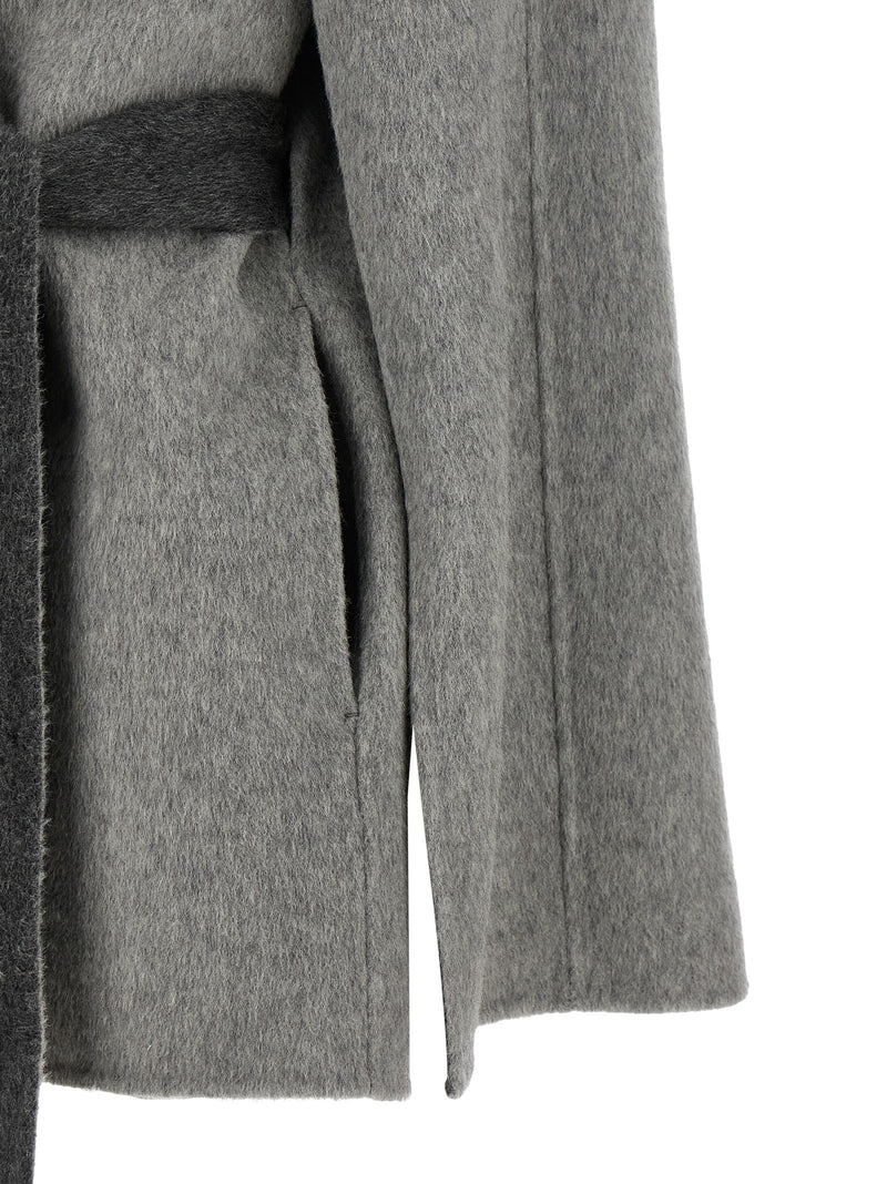 Alberta Ferretti Gray Wool Cardigan