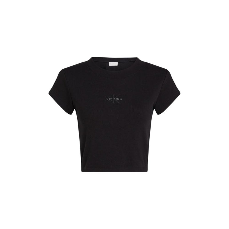T-shirt en coton noir Calvin Klein Jeans