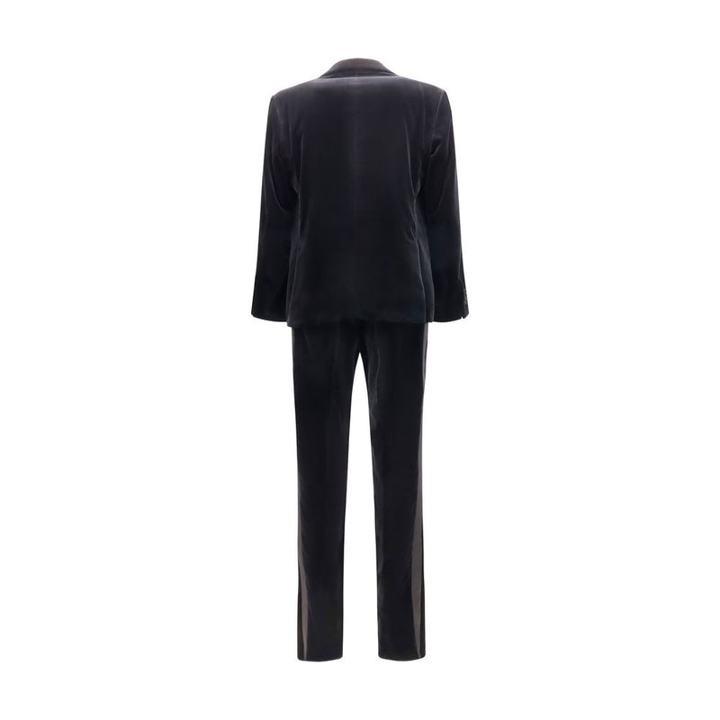Ferragamo Black Cotton Tuxedo - Elegant Formal Wear