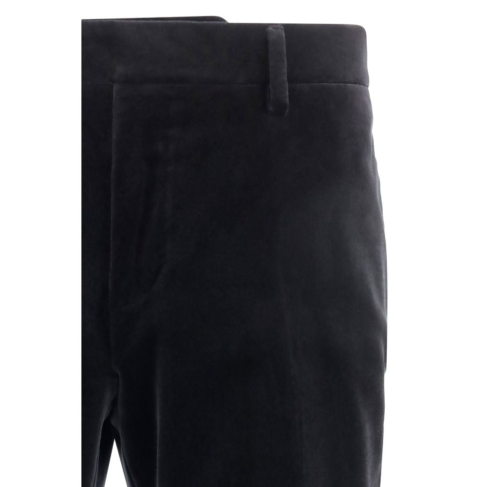 Ferragamo Black Cotton Tuxedo - Elegant Formal Wear
