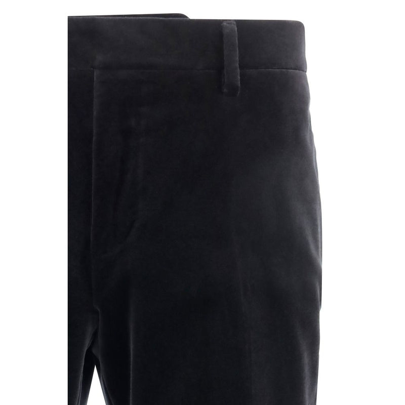 Ferragamo Black Cotton Tuxedo - Elegant Formal Wear