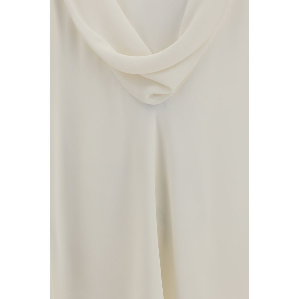 Brunello Cucinelli Beige Silk Blouse - Elegant Crêpe Sablé Top