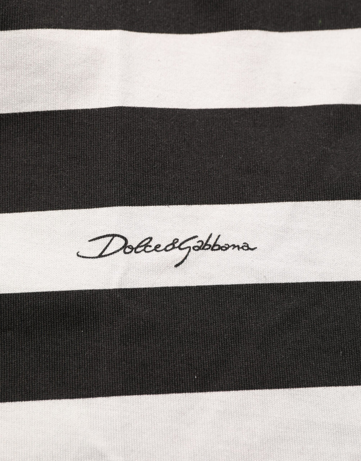 Débardeur en coton rayé noir et blanc Dolce & Gabbana