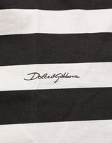 Débardeur en coton rayé noir et blanc Dolce & Gabbana