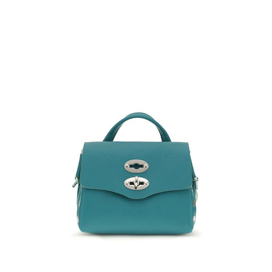 Sac Bandoulière Zanellato Bicolore en Cuir de Veau Bos Taurus