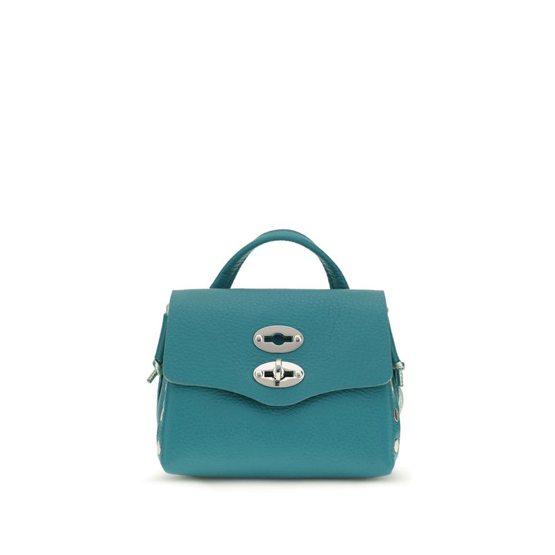 Sac Bandoulière Zanellato Bicolore en Cuir de Veau Bos Taurus