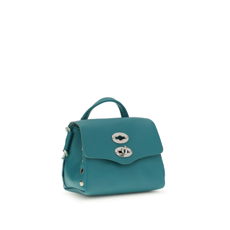 Sac Bandoulière Zanellato Bicolore en Cuir de Veau Bos Taurus