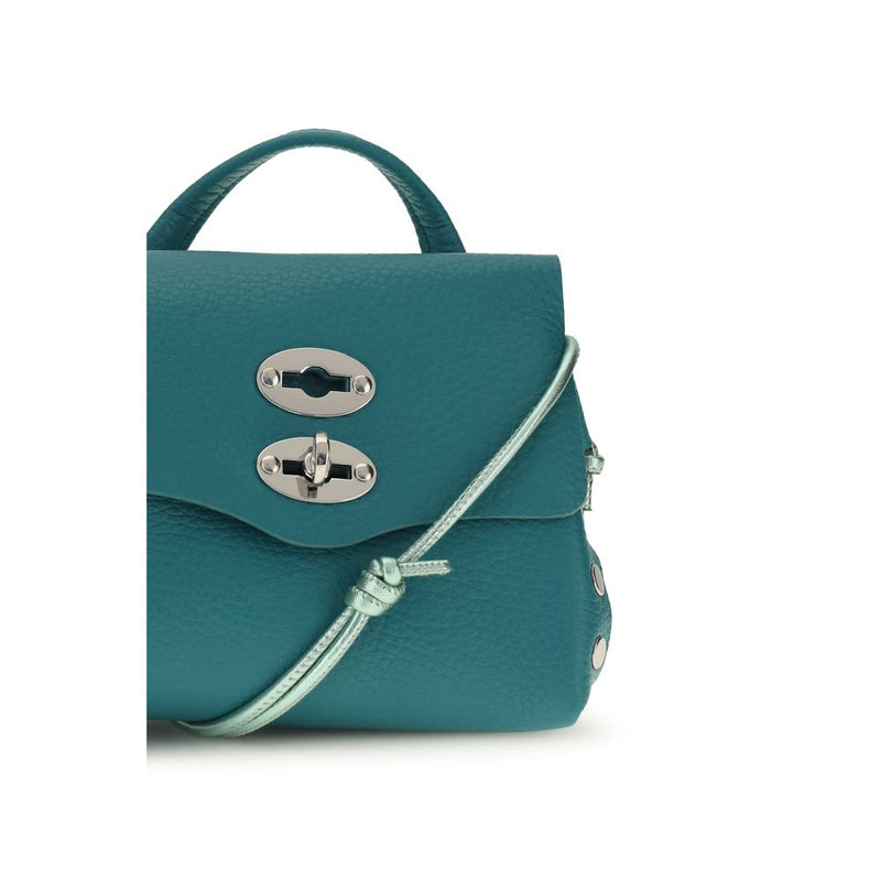 Sac Bandoulière Zanellato Bicolore en Cuir de Veau Bos Taurus