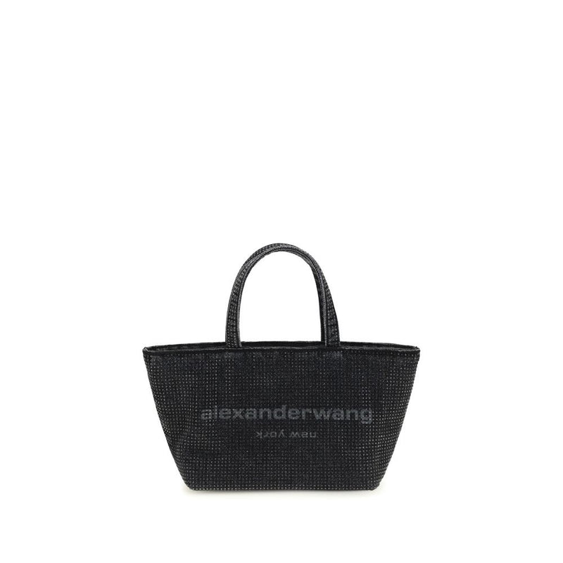 Alexander Wang Punch Small Gray Cotton Shoulder Bag