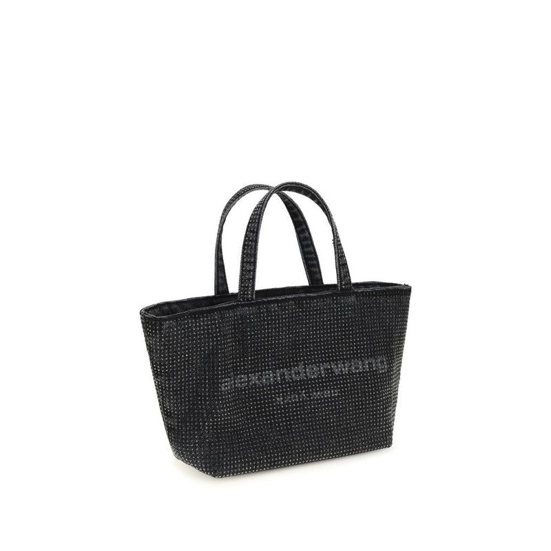 Alexander Wang Punch Small Gray Cotton Shoulder Bag