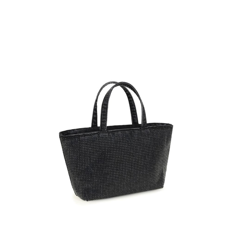 Alexander Wang Punch Small Gray Cotton Shoulder Bag