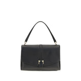 Ferragamo Black Calf Leather Mia Shoulder Bag