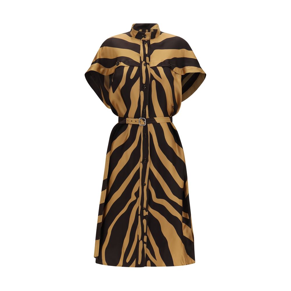 Ferragamo Multicolor Viscose Casual Dress - Elegance Redefined
