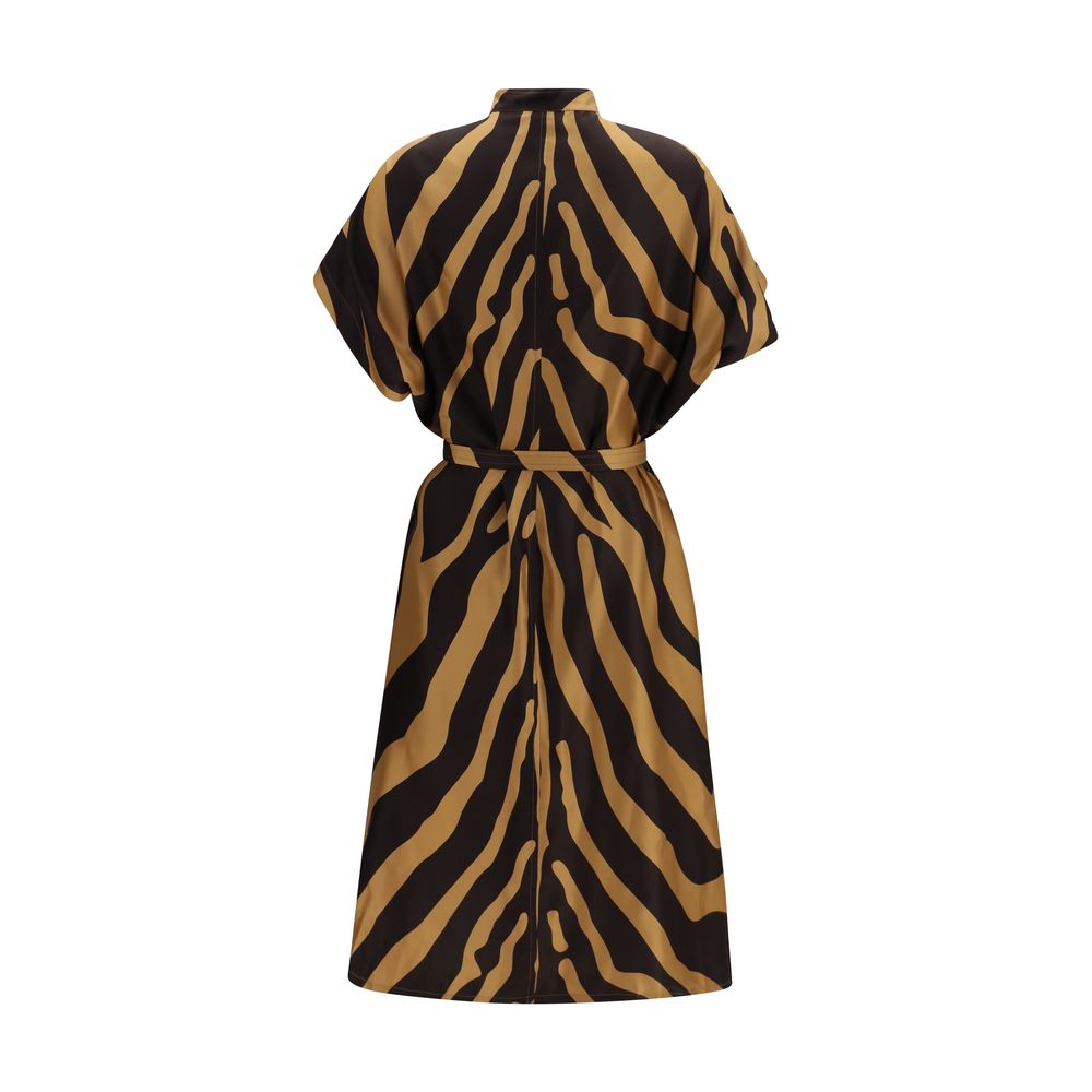 Ferragamo Multicolor Viscose Casual Dress - Elegance Redefined