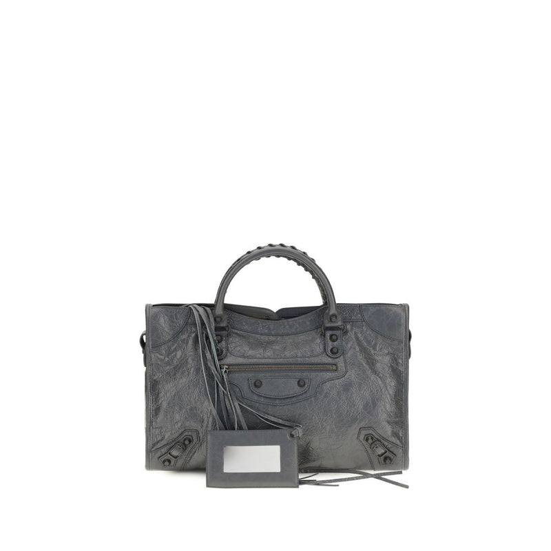 Balenciaga Gray Lamb Ovis Aries Handbag - Le City Medium