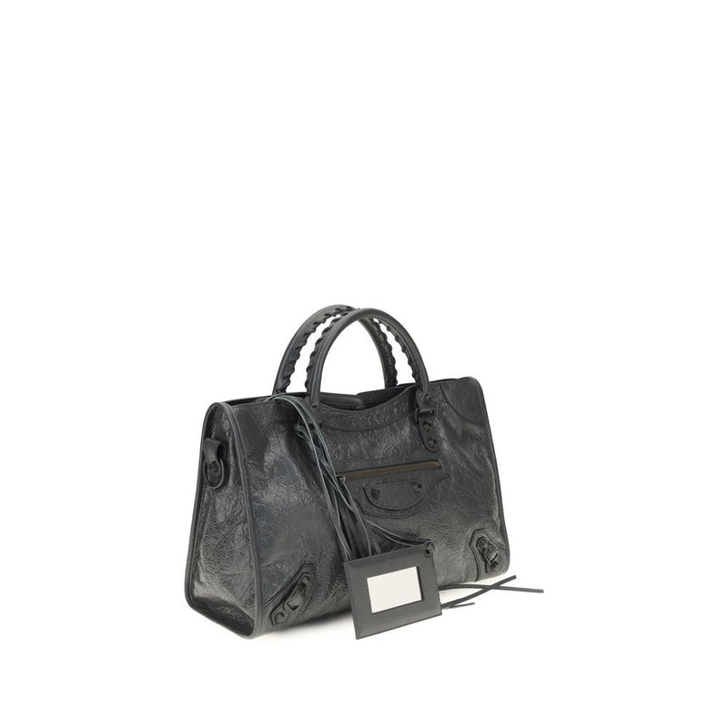 Balenciaga Gray Lamb Ovis Aries Handbag - Le City Medium