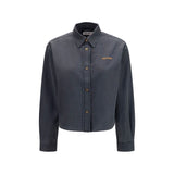 Chemise en jean gris Miu Miu