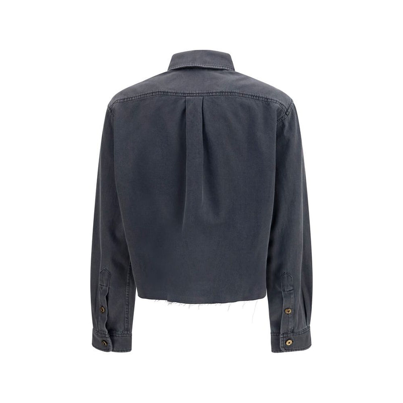 Chemise en jean gris Miu Miu