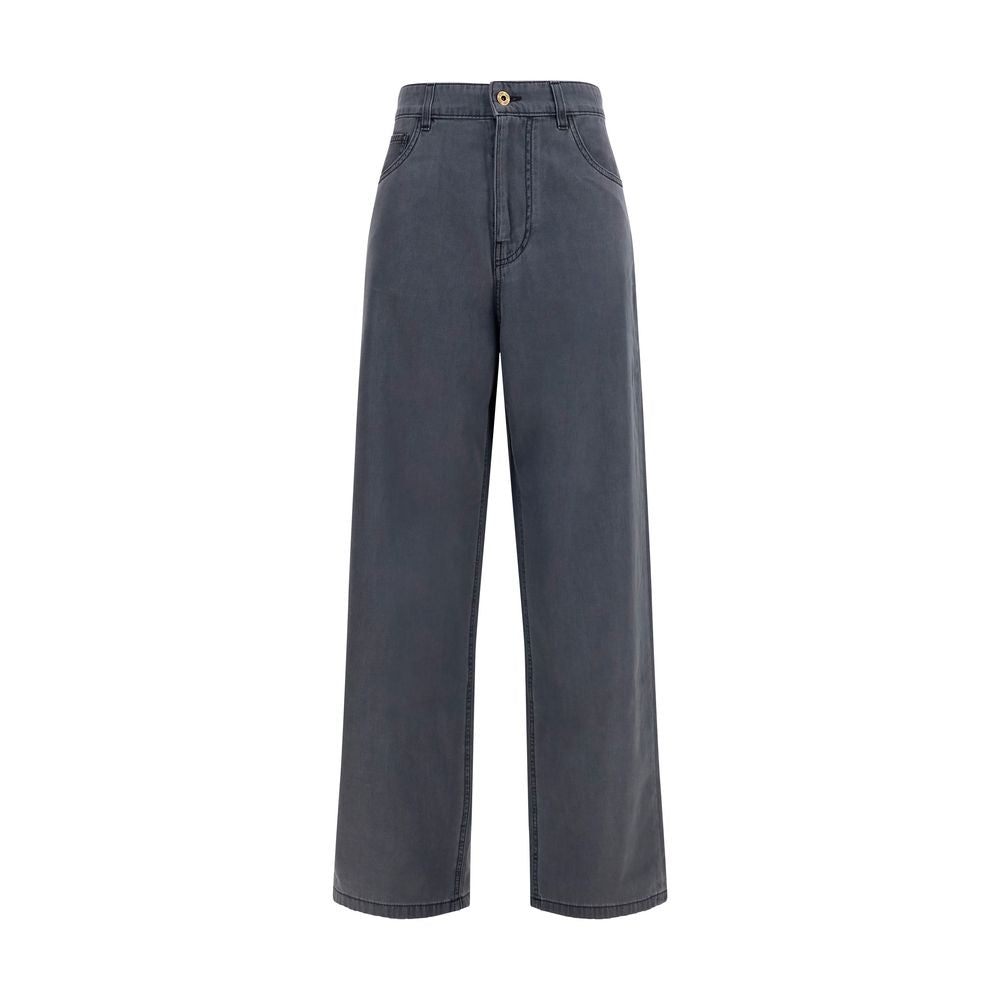 Miu Miu Black Cotton Straight-Leg Jeans
