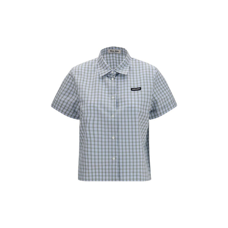 Miu Miu Blue Cotton Shirt