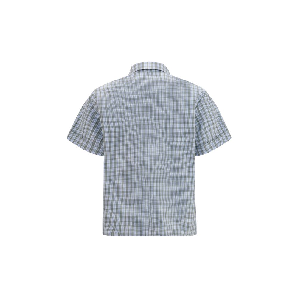 Chemise en coton bleue Miu Miu