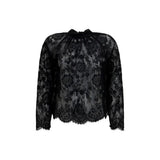 Self-Portrait Black Polyamide Blouse