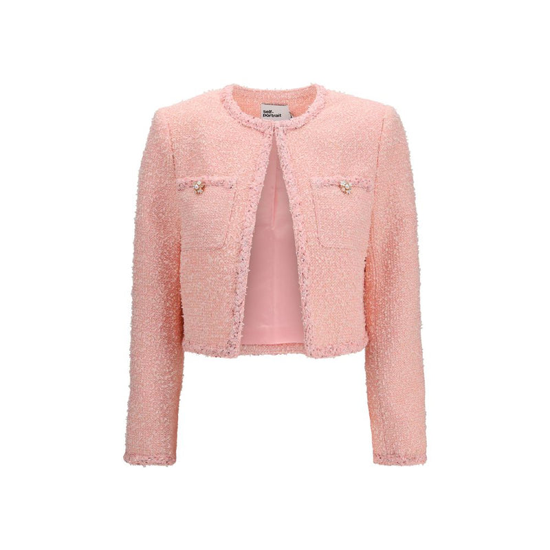 Self-Portrait Multicolor Bouclé Jacket for Women