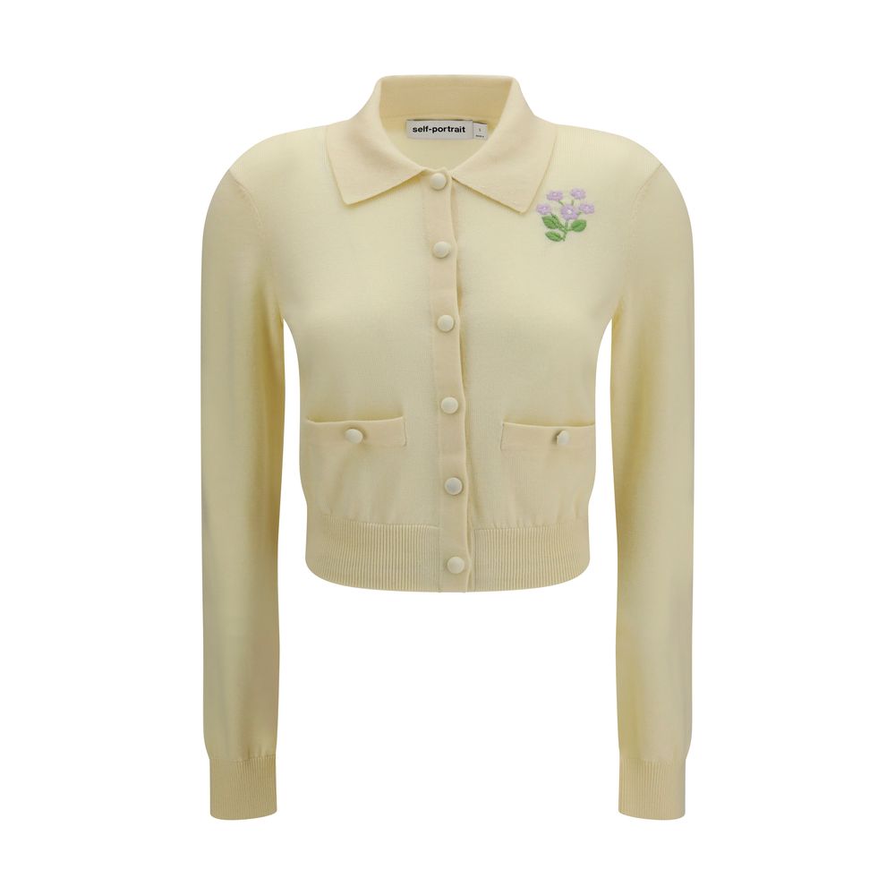 Gilet Self-Portrait Bicolor en laine Oves Aries